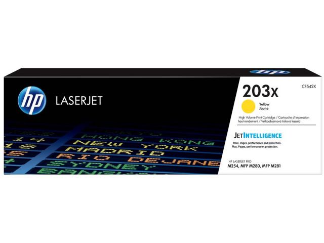 HP LASER COLOR 203X Toner Amarillo  CF542X ORGINAL