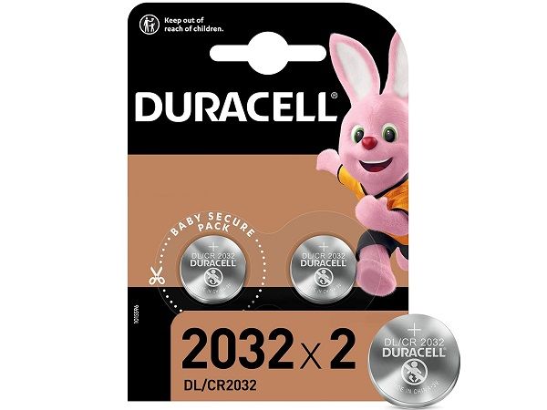 PILAS BOTON LITIO DURACELL CR2032 3V BLISTER 2 UD