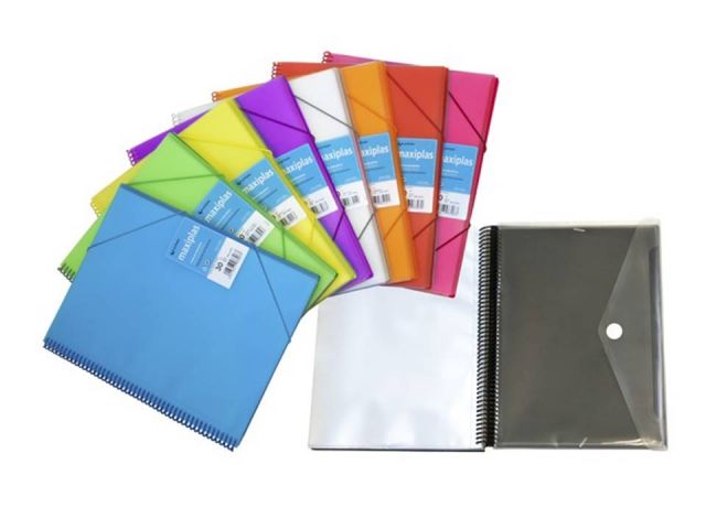 CARPETA 30 FUNDAS ESPIRAL MAXIPLAS