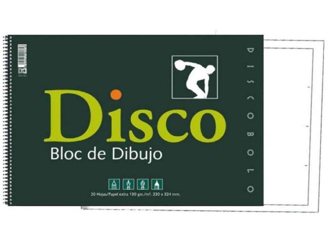 DISCO BLOC DE DIBUJO A4 CON RECUADRO 20 HJ. 130G