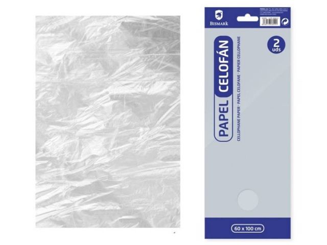 BOLSA 2 HOJAS  CELOFAN 60 x 100 cm. TRANSPARENTE