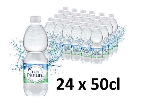 AGUA PACK 24 BOTELLAS AGUA MINERAL 0.50L.