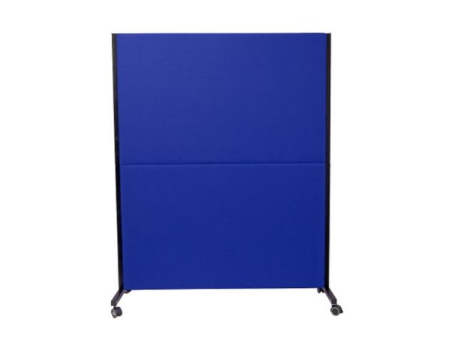 PYC BIOMBO TAPIZ. AZUL  160x130x4,5 RUEDAS C/FRENO