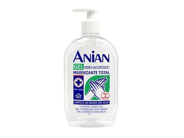 GEL MANOS HIDROALCOHOLICO 500ml ANIAN DOSIFICADOR