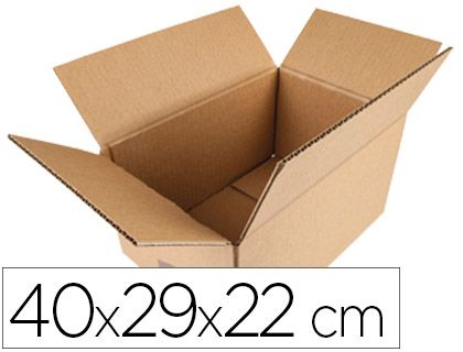 (PACK.20) CAJAS EMBALAJE CARTON 40x29x22cm