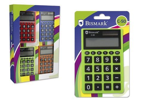 CALCULADORA 8 DÍGITOS BISMARK ESCOLAR C-50