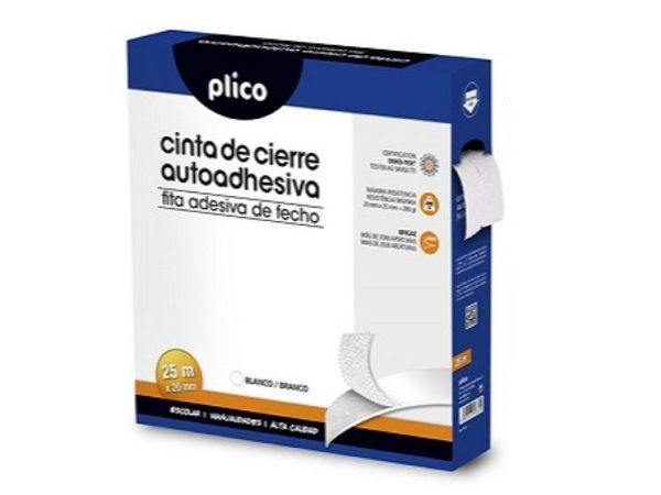 PLICO VELCRO CINTA CIERRE  20mm X 25m BLANCA 13318