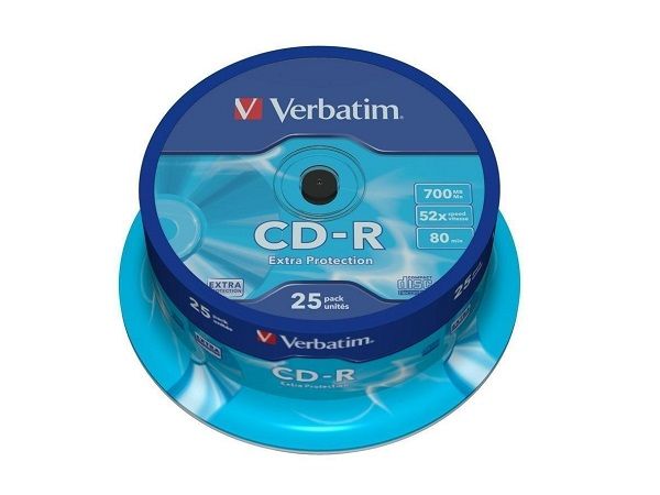 BOBINA 25 CD-R 700MB 52X VERBATIM  43432
