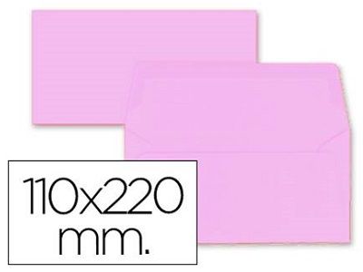 PACK 8 SOBRES COLOR 110x220 ROSA