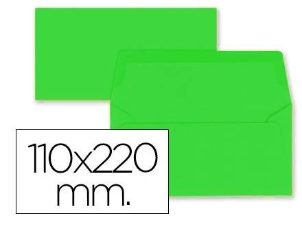 PACK 8 SOBRES COLOR 110x220 VERDE 