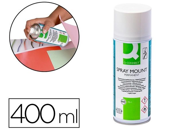 Q-CONNECT SPRAY ADHESIVO MOUNT PERMANENTE 400ML 