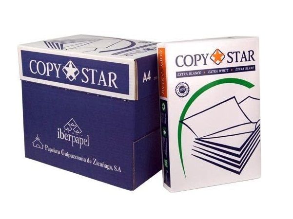 PACK 500 HOJAS PAPEL A4 BL.80 GR. COPY STAR