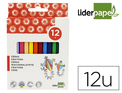 LIDERPAPEL ESTUCHE 12 CERAS TRIANGULARES BD25