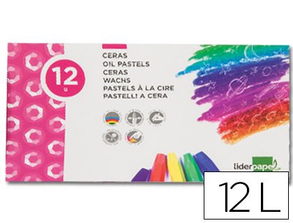 LIDERPAPEL ESTUCHE 12 CERAS BLANDAS BD01