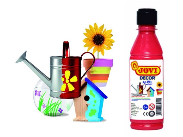 JOVI PINTURA ACRILICA BOTE 250ML ROJO 68001