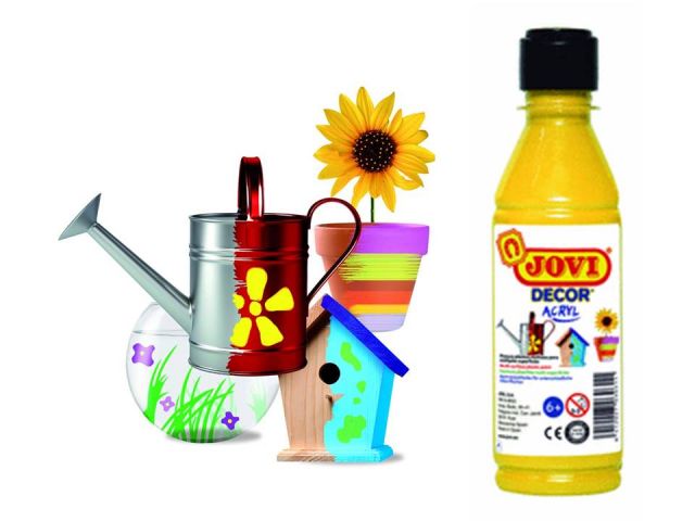 JOVI PINTURA ACRILICA BOTE 250ML AMARILLO 68002