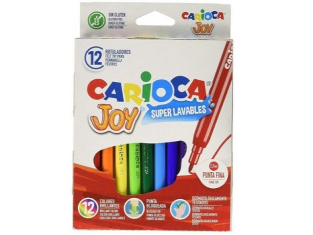 ROTULADOR CARIOCA 12 COLORES JOY 40614