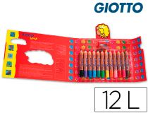 GIOTTO BE-BÉ SÚPER 12 LÁPICES DE COLORES 469700