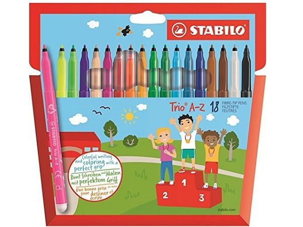 STABILO TRIO ESTUCHE 18 ROTULADOR  A-Z 378/1-18-0