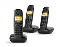 TELEFONO FIJO INALAMBRICO A170 TRIO NEGRO GIGASET