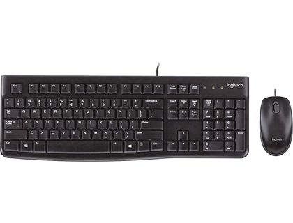 LOGITECH  SET RATON+TECLADO MK120 CABLE USB NEG