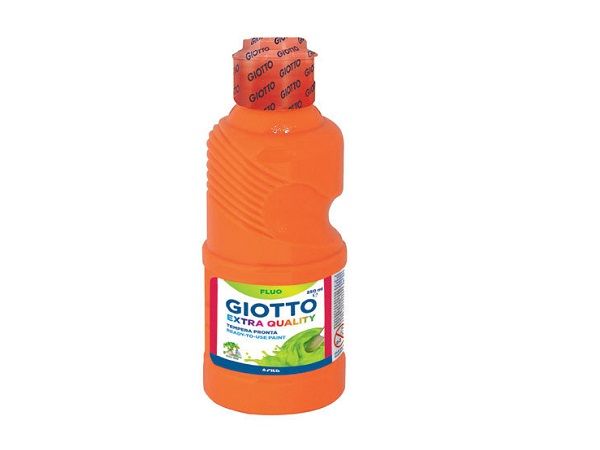 GIOTTO BOTE TÉMPERA 250ML FLUOR NARANJA 531103