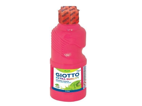 GIOTTO BOTE TÉMPERA 250ML FLUOR ROSA 531104