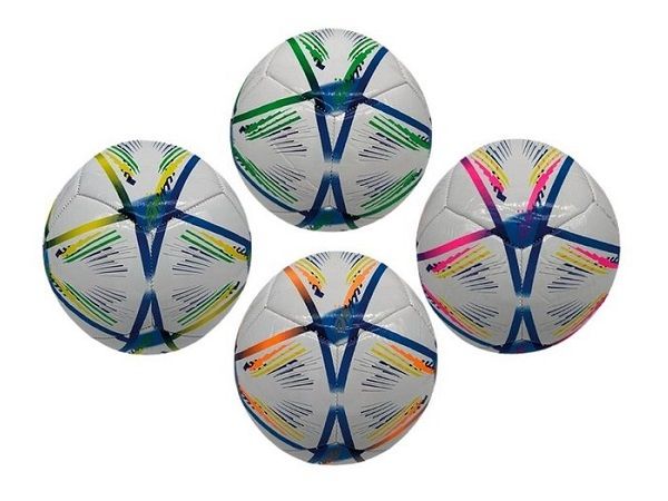 BALÓN FÚTBOL MINI MULTILINEAS 15cm DESINF. 