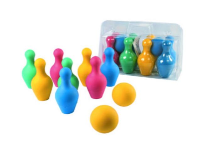 AMAYA JUEGO DE 8 BOLOS FOAM Y 2 PELOTAS 442700