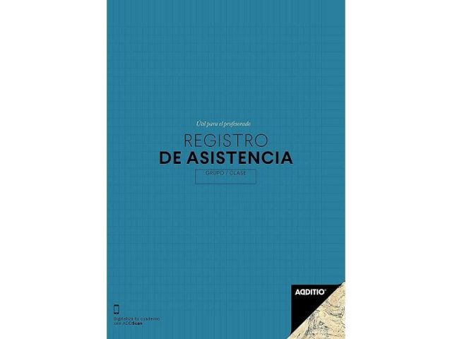 ADDITIO CUADERNO REGISTRO ASISTENCIA P162