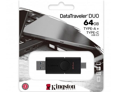 KINGSTON MEMORIA USB DATA TRAVELER DUO 3.2 64GB