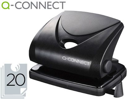 Q-CONNECT TALADRO BASE METAL 20 HOJAS KF01234