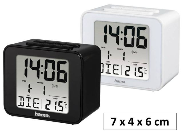 HAMA RELOJ DESPERTADOR CUBE 186304/5