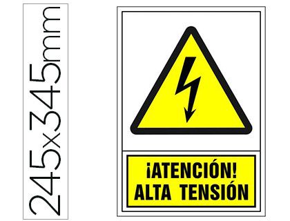 PICTOGRAMA PVC 245x345mm ALTA TENSION 2040