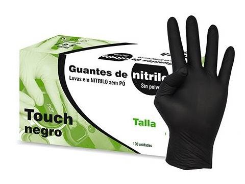 SNM CAJA 100 GUANTES NITRILO T-M 7/8 M NEGRO EXTREME