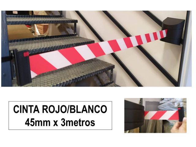 CINTA EXTENSIBLE FIJACION PARED RJ/BL 45mm X 3mt