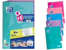 PACK (4+1) CUAD. Fº 4X4 OXFORD T/E WRITE&EASE TEND