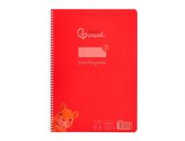 CUADERNO PAUTAGUÍA A4  PP 80 HOJAS PAUTA 4MM