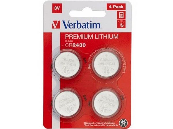 VERBATIM PILAS PREMIUM LITIO BOTON CR2430  2 UDES.