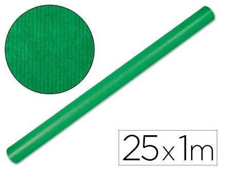 ROLLO PAPEL KRAFT 1MX25M VERDE OSCURO