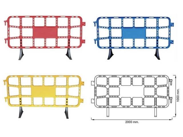 VALLA PLASTICO PP 2000x1000cm. VP02