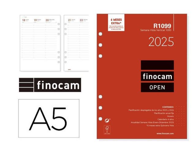 RECAMBIO FINOCAM OPEN 1000 SEMANA VIS. V VERTICAL  R1099 2024