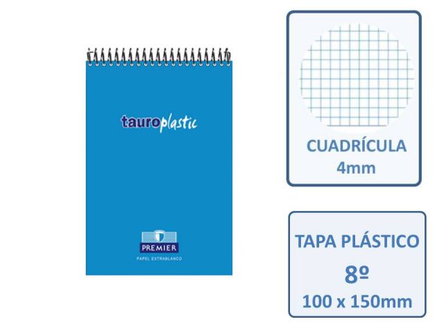TAUROPLASTIC BLOC (100 x150 mm)  8º A6 CUADRO 4X4 80H