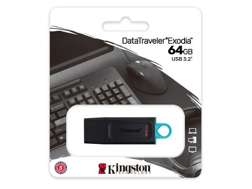 KINGSTON MEMORIA USB DATA TRAVELER EXODIA 3.2 64GB