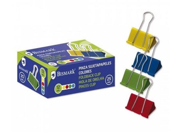BSM C.12 PINZAS METALICAS COLORES 25MM.