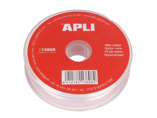 APLI BOBINA CUERDA NYLON 0,35mm  x 100mt 13808