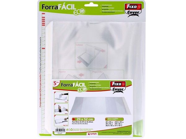 FIXO PAQ. 5 FORRALIBROS AJUSTABLES 29X52 01014300