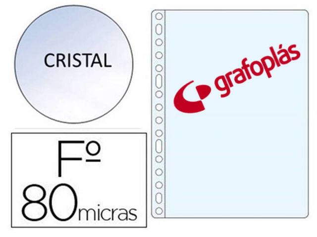 GRAFOP. P.100 FUNDAS MULTIT PP FOL CRISTAL 5570200