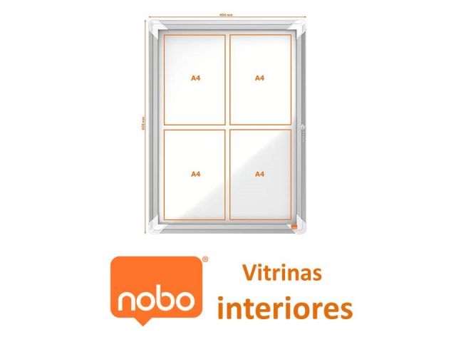 NOBO VITRINA INTERIOR FONDO MAGNETICO  (4XA4) 