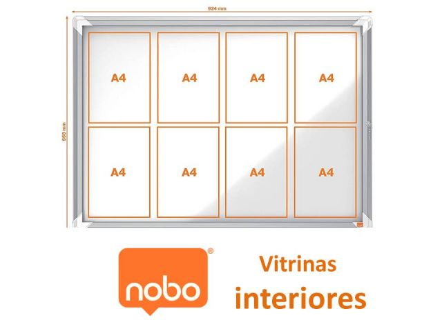 NOBO VITRINA INTERIOR FONDO MAGNETICO  (8XA4)